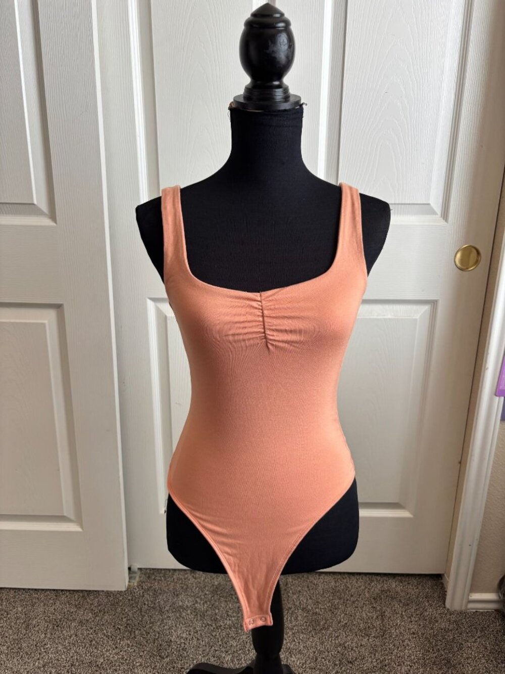 Forever 21 Rust Ruched Bodysuit — Size Small